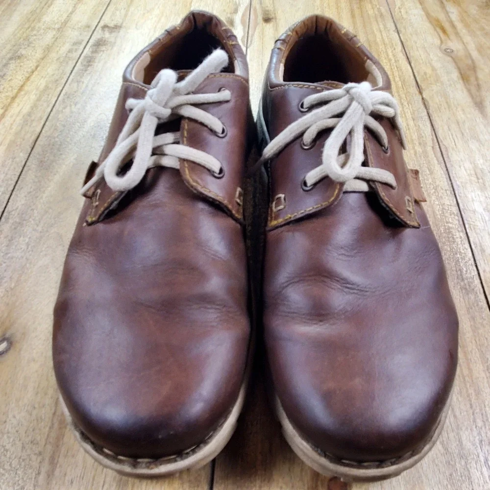 Born Oxford Shoes Mens 14 Brown Leather Handcrafted Casual Comfort H47423